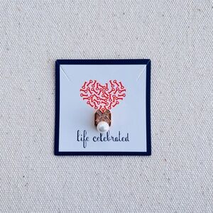 *XO Pearl Charm* KEEP COLLECTIVE Retired Rose Gold